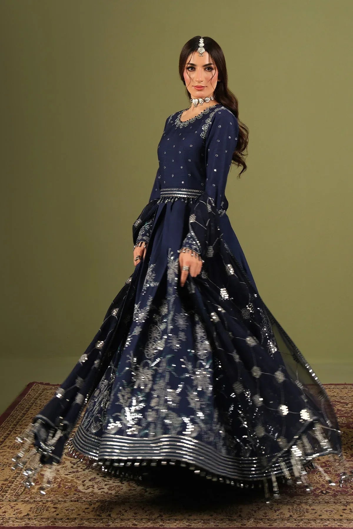 Alizeh | Luxe Raw Silk | AF-RS-11-Abaan - Rang-e-Khaas