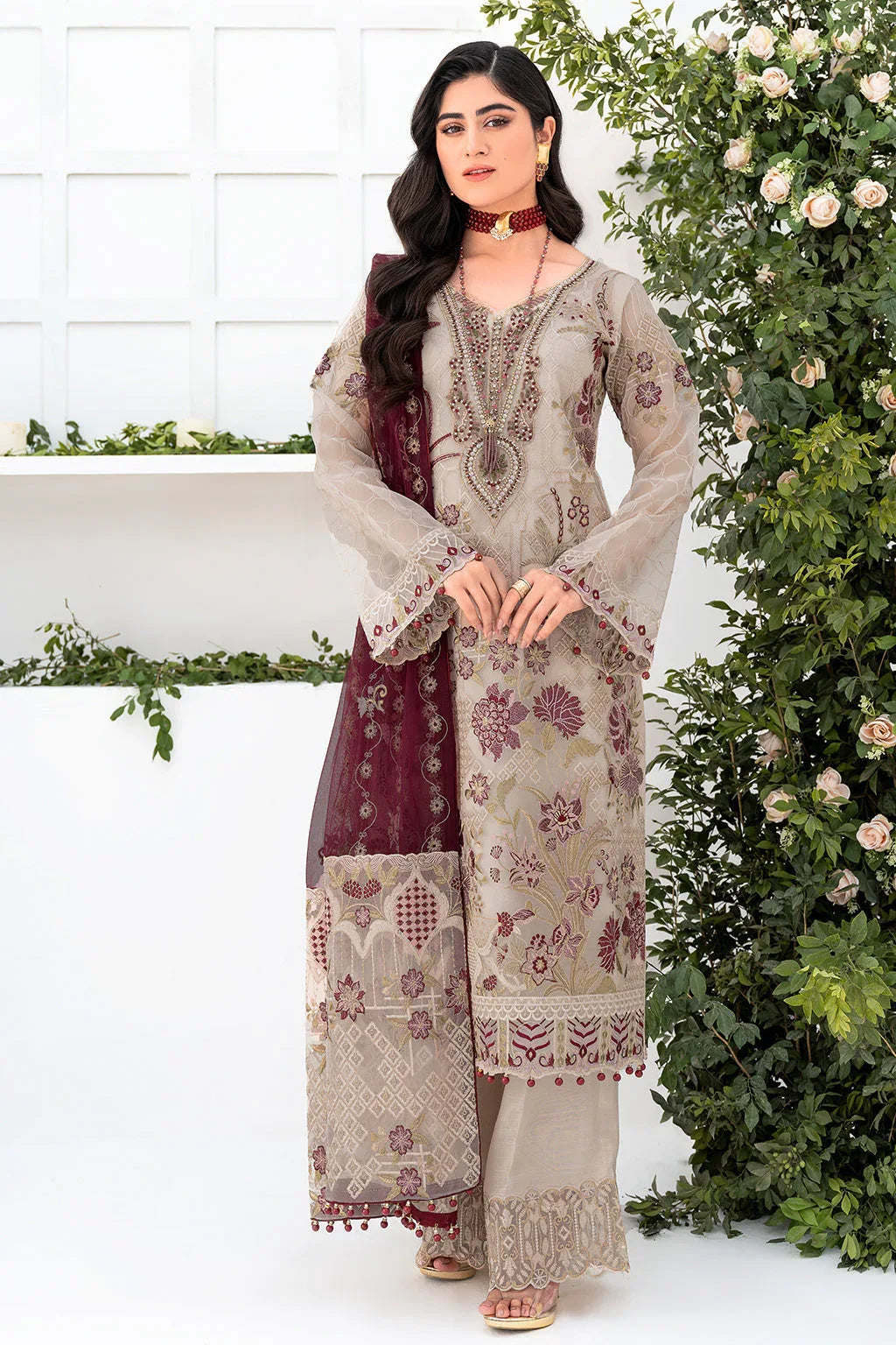 Ramsha | Minhal Organza Collection | M-806 - Rang-e-Khaas