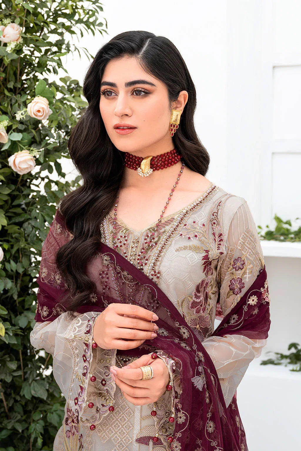 Ramsha | Minhal Organza Collection | M-806 - Rang-e-Khaas