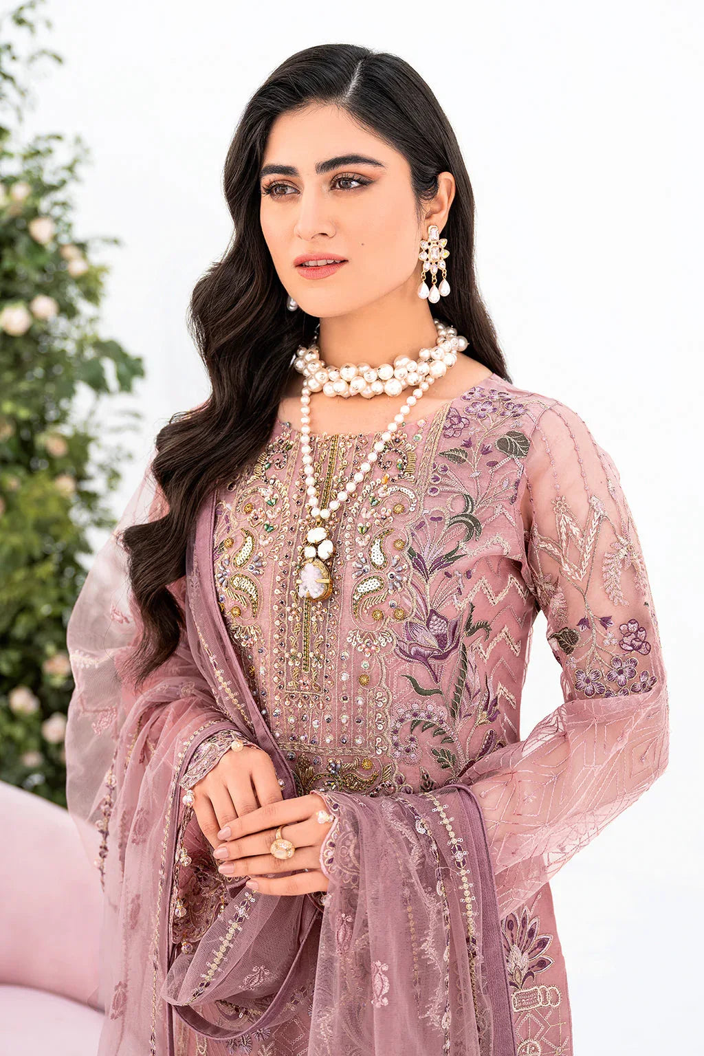 Ramsha | Minhal Organza Collection | M-804 - Rang-e-Khaas