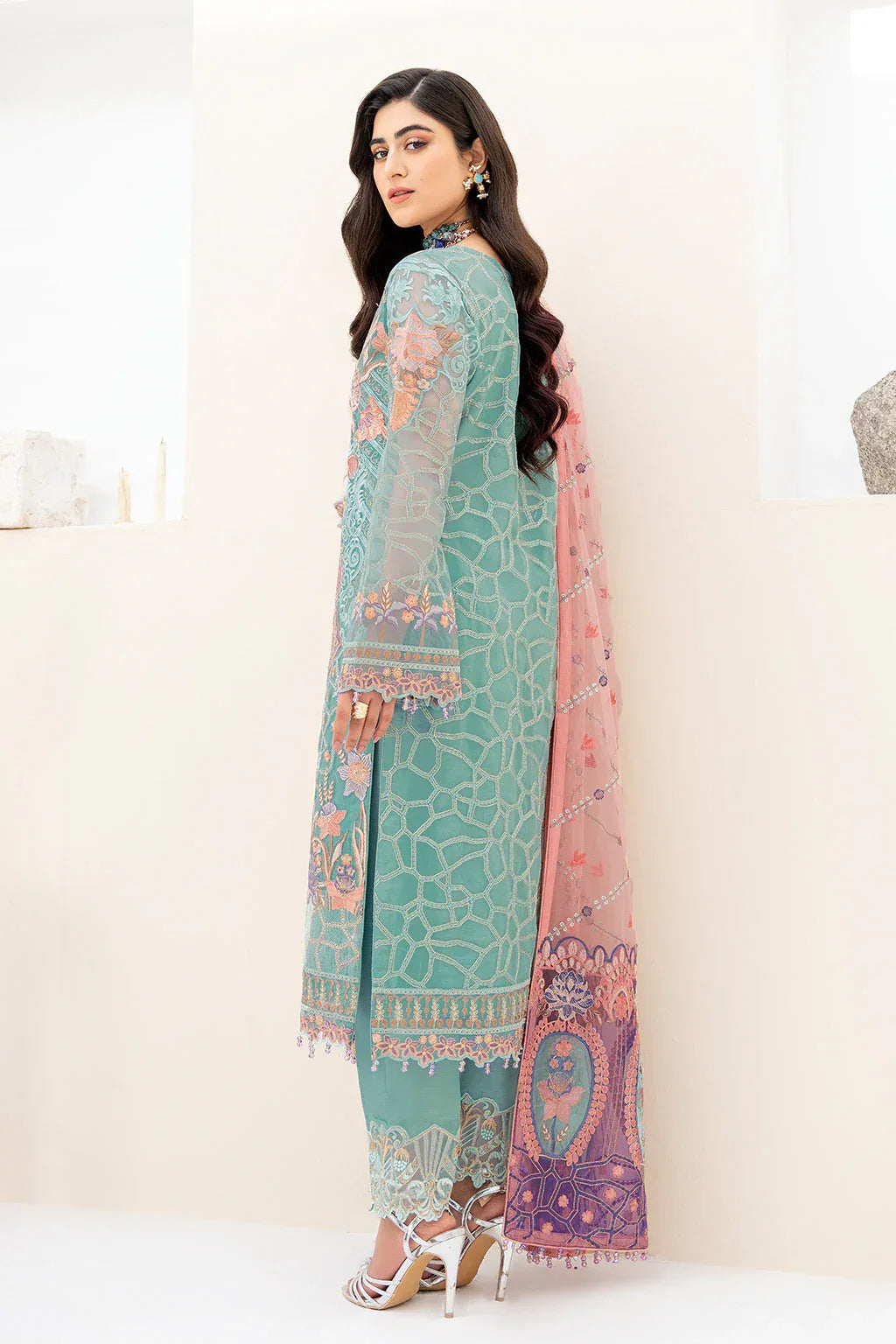 Ramsha | Minhal Organza Collection | M-807 - Rang-e-Khaas