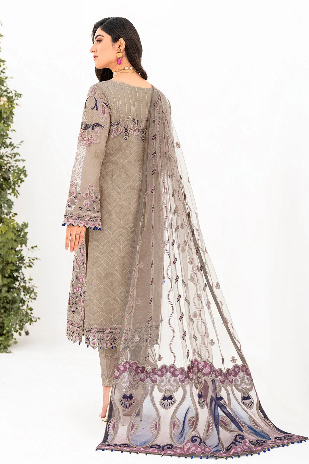Ramsha | Minhal Organza Collection | M-809 - Rang-e-Khaas