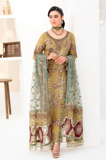 Ramsha | Minhal Organza Collection | M-805 - Rang-e-Khaas