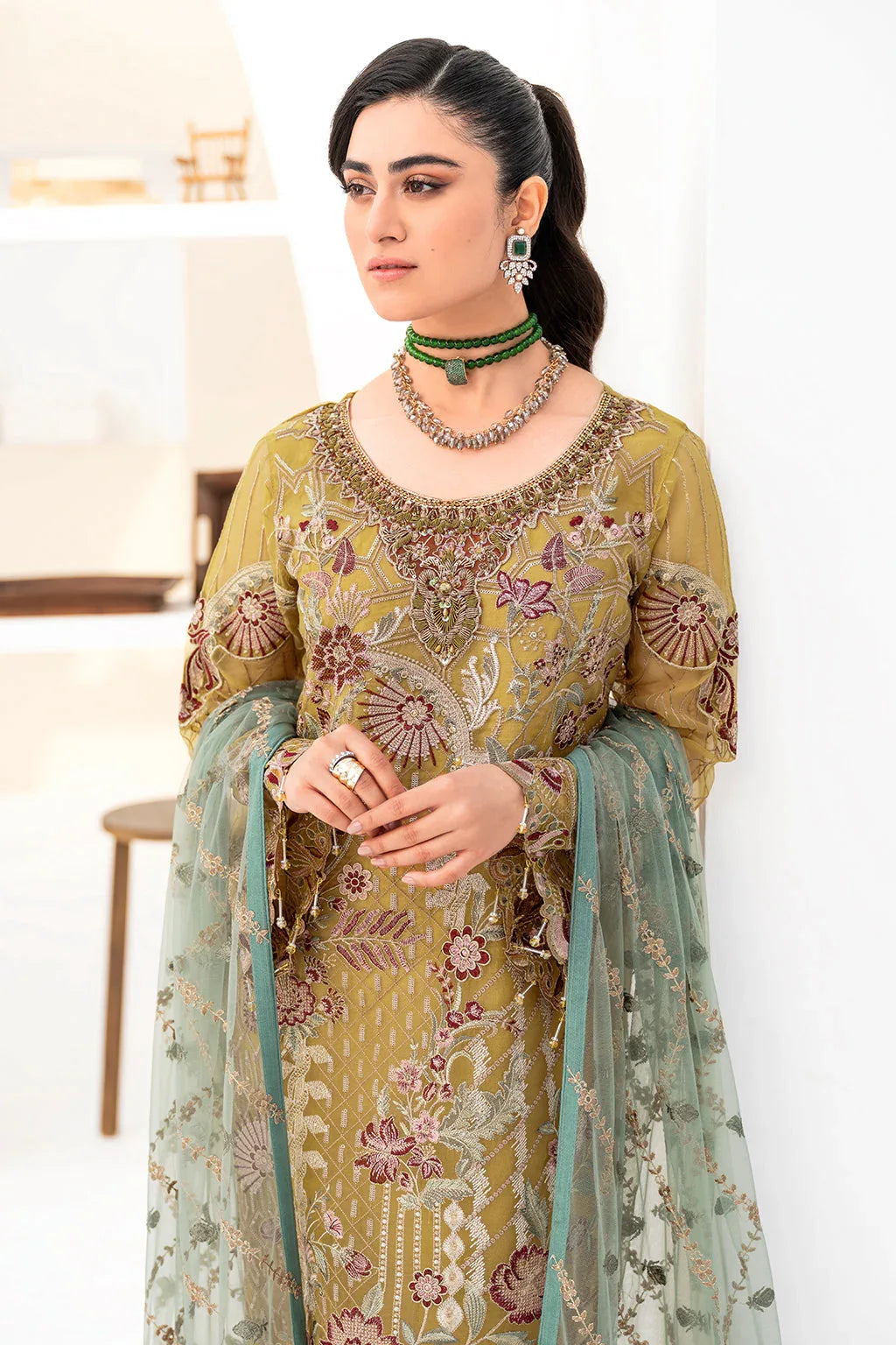 Ramsha | Minhal Organza Collection | M-805 - Rang-e-Khaas