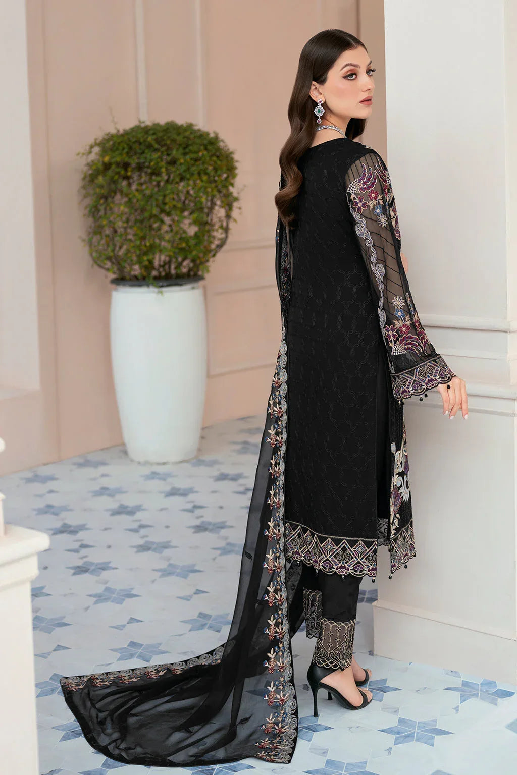 Ramsha | Rangoon Chiffon Collection 24 | D-906 - Rang-e-Khaas