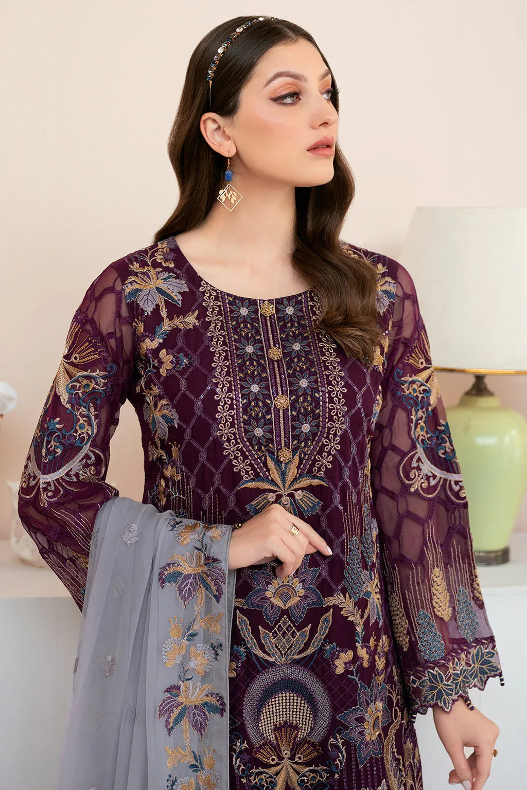 Ramsha | Rangoon Chiffon Collection 24 | D-904 - Rang-e-Khaas