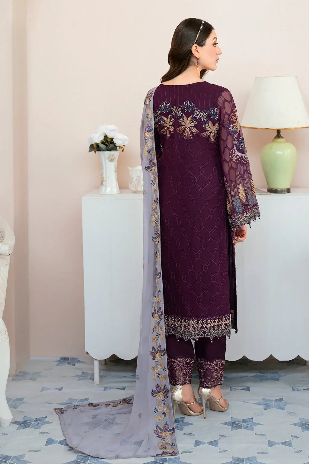 Ramsha | Rangoon Chiffon Collection 24 | D-904 - Rang-e-Khaas