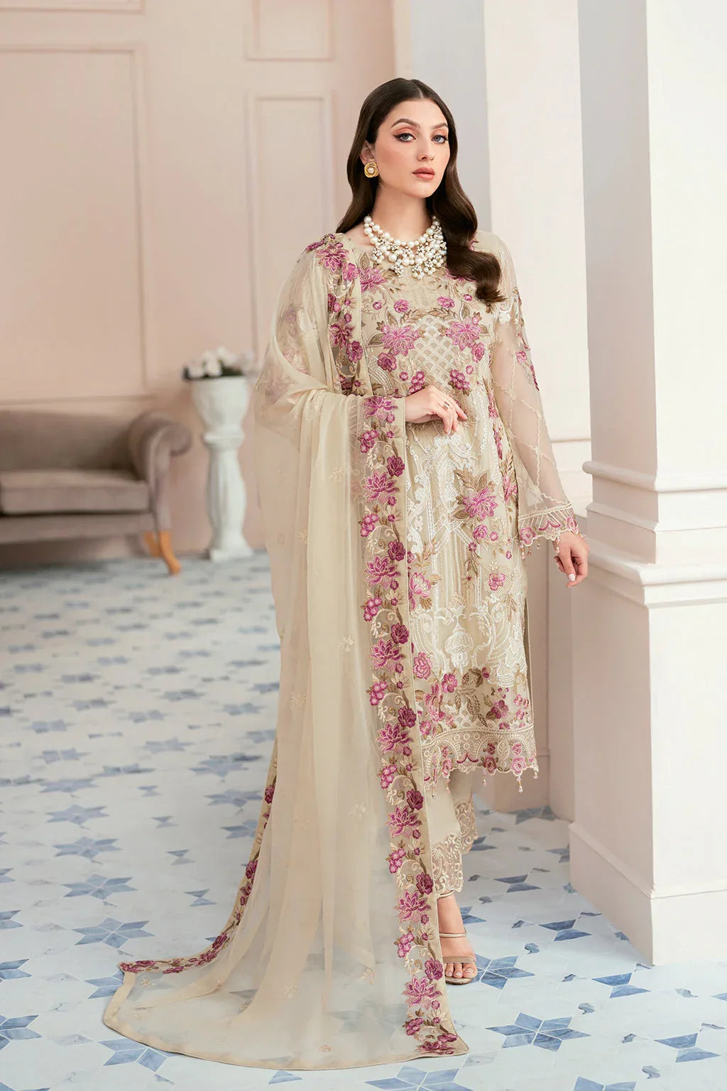 Ramsha | Rangoon Chiffon Collection 24 | D-909 - Rang-e-Khaas