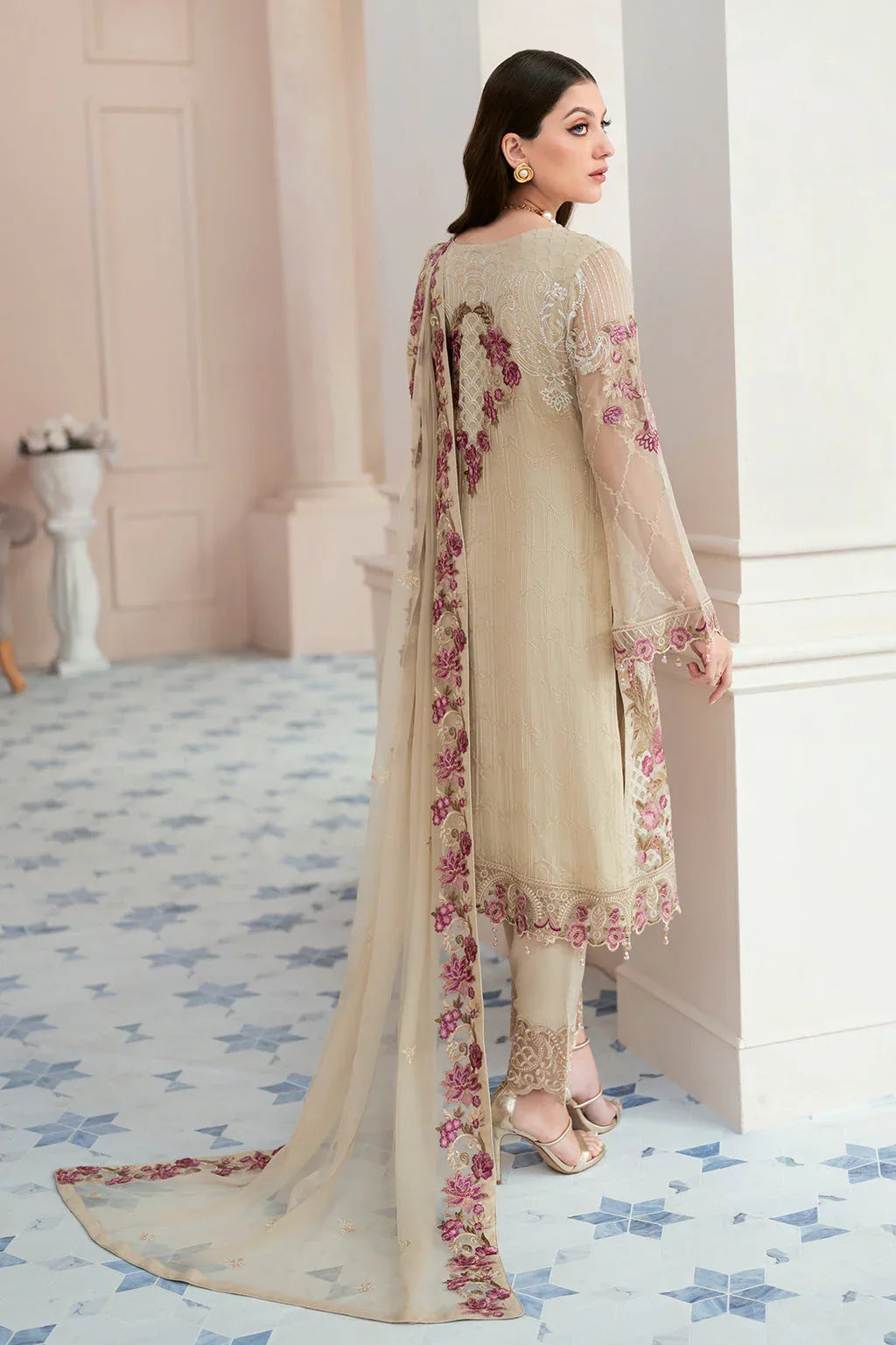 Ramsha | Rangoon Chiffon Collection 24 | D-909 - Rang-e-Khaas
