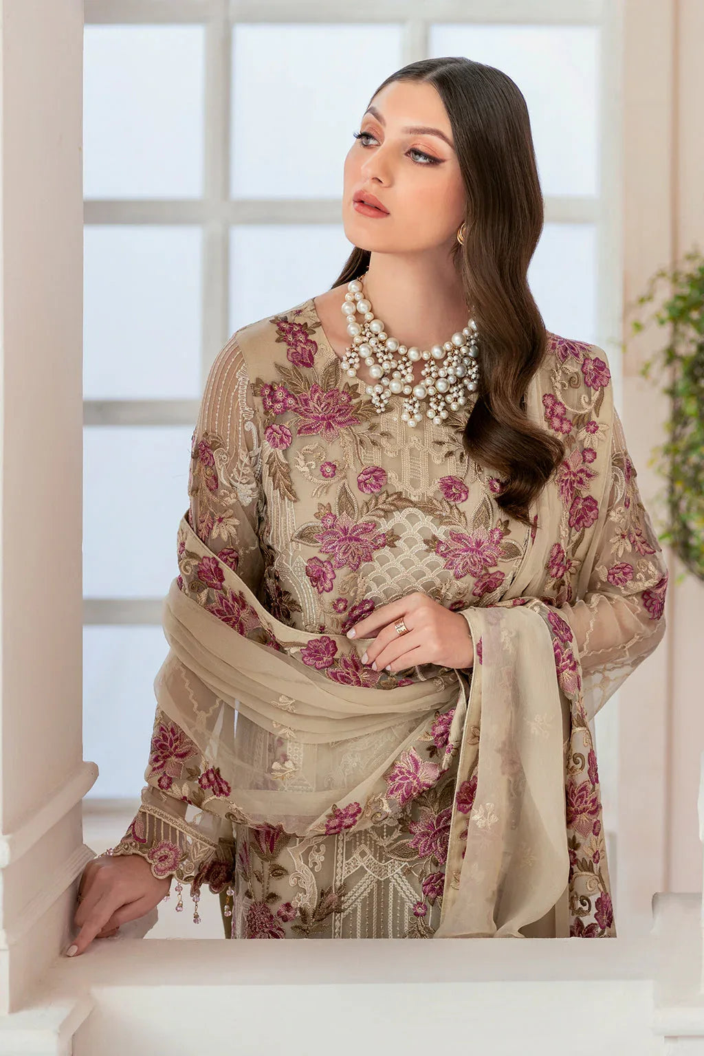 Ramsha | Rangoon Chiffon Collection 24 | D-909 - Rang-e-Khaas