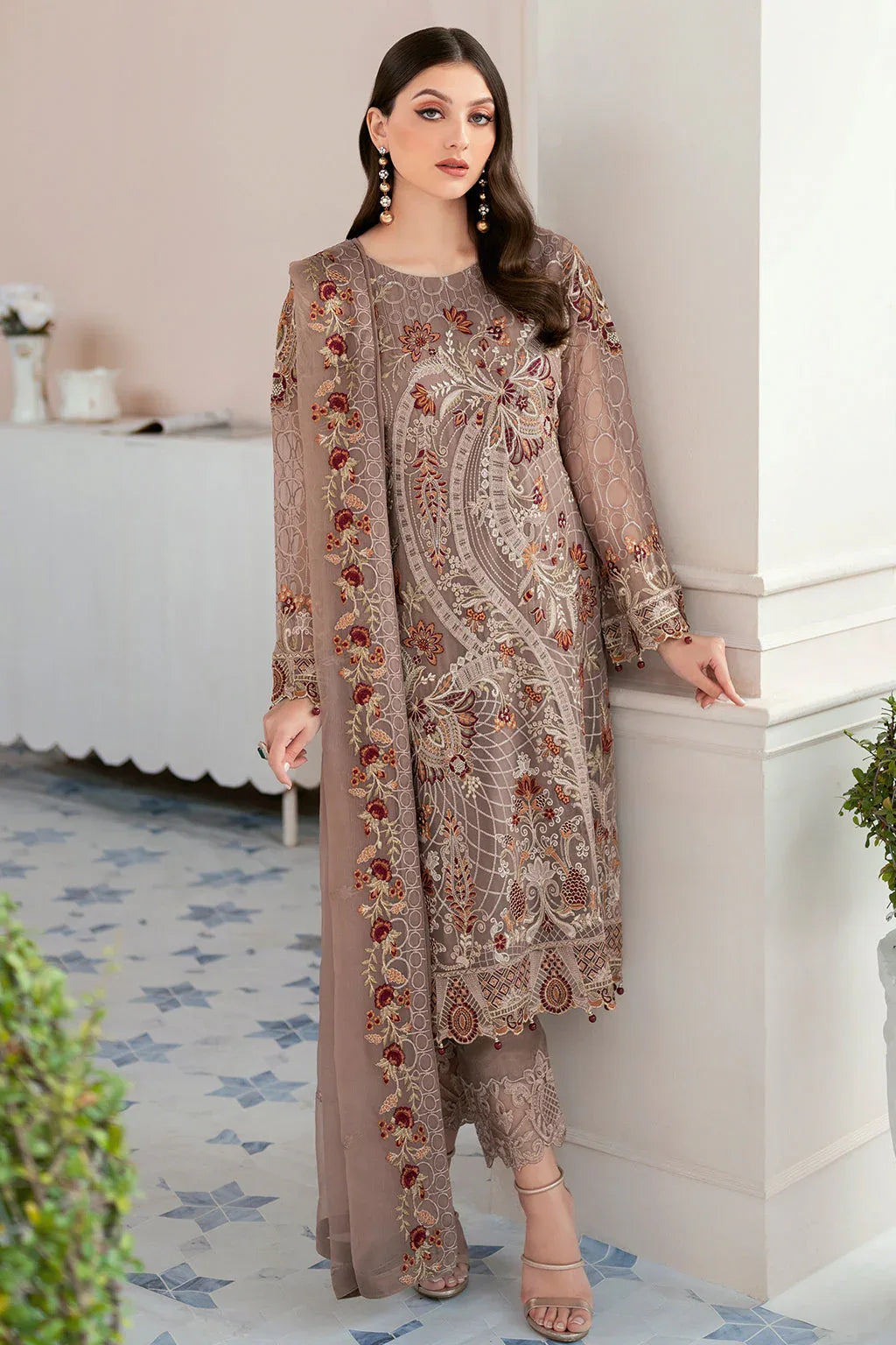 Ramsha | Rangoon Chiffon Collection 24 | D-905 - Rang-e-Khaas