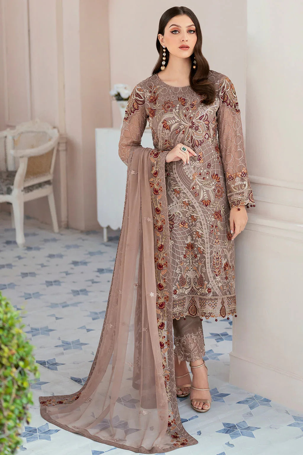 Ramsha | Rangoon Chiffon Collection 24 | D-905 - Rang-e-Khaas