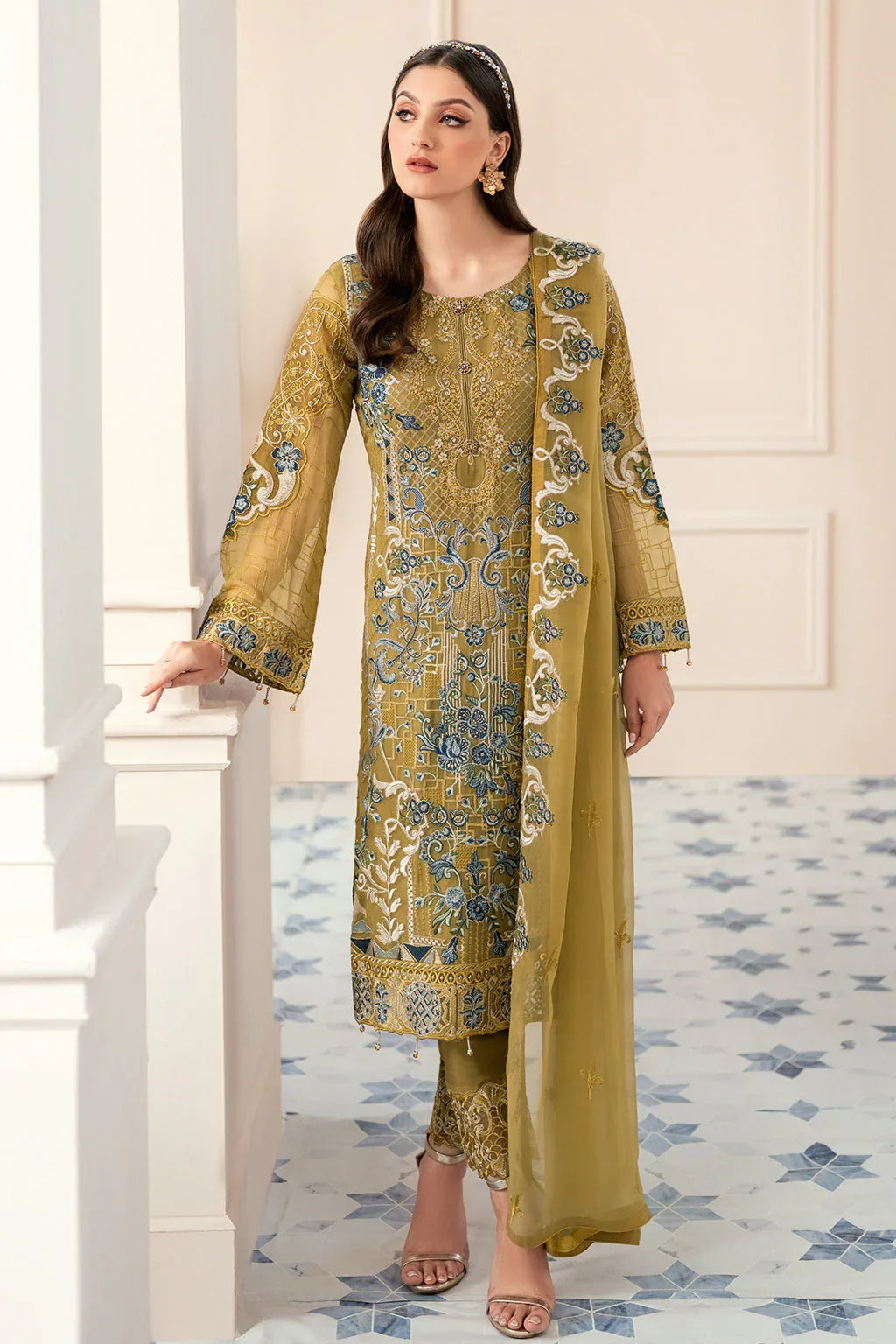 Ramsha | Rangoon Chiffon Collection 24 | D-903 - Rang-e-Khaas