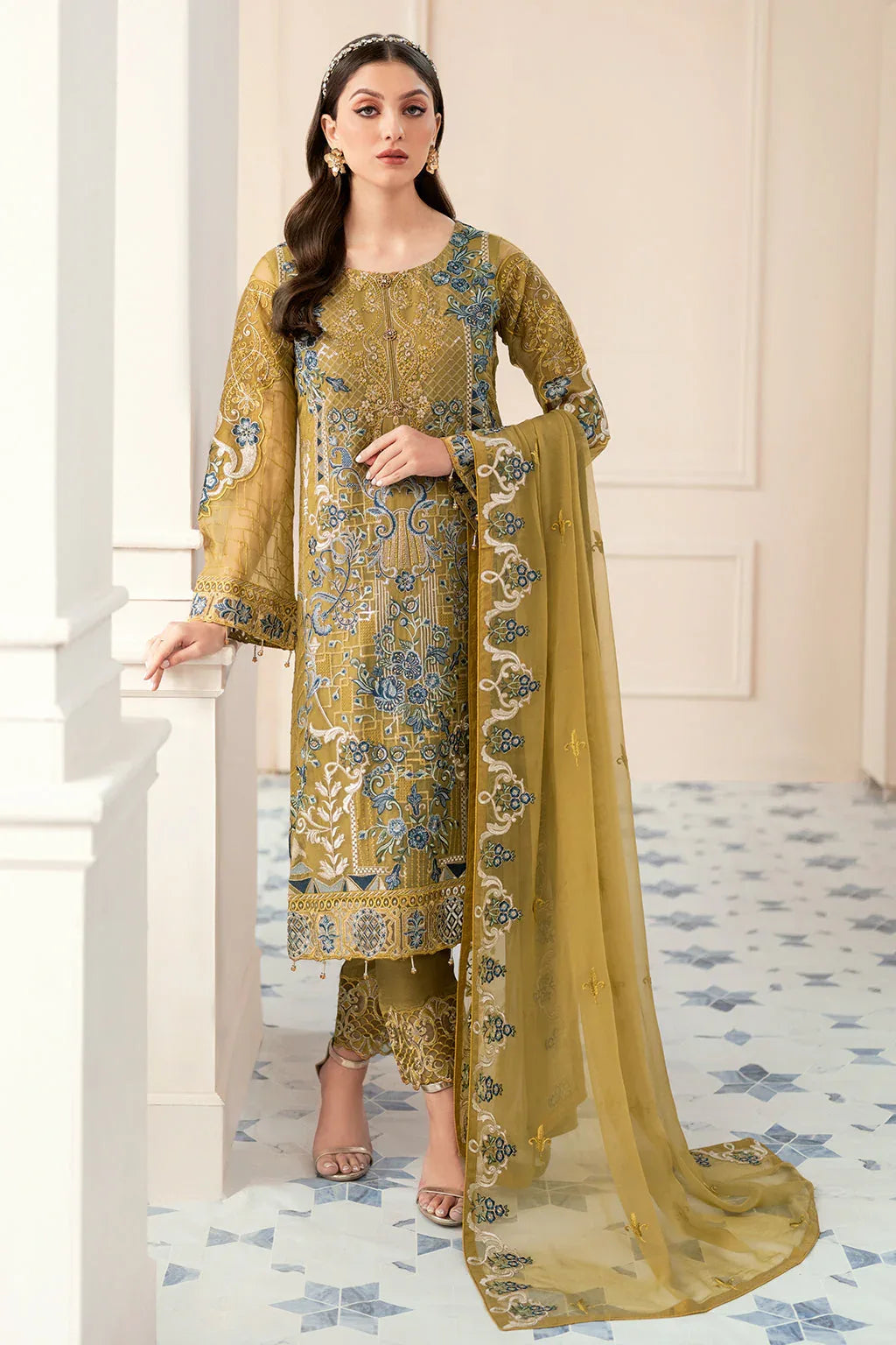 Ramsha | Rangoon Chiffon Collection 24 | D-903 - Rang-e-Khaas