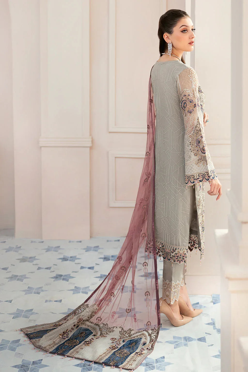 Ramsha | Rangoon Chiffon Collection 24 | D-907 - Rang-e-Khaas