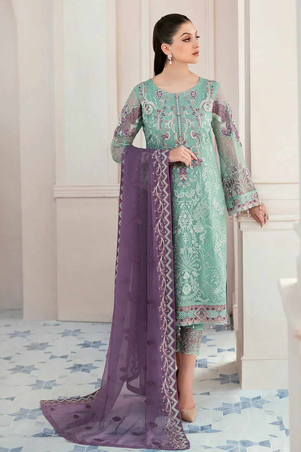 Ramsha | Rangoon Chiffon Collection 24 | D-902 - Rang-e-Khaas