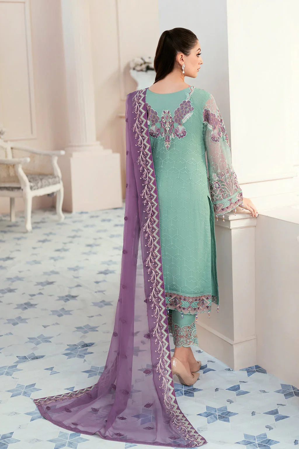 Ramsha | Rangoon Chiffon Collection 24 | D-902 - Rang-e-Khaas