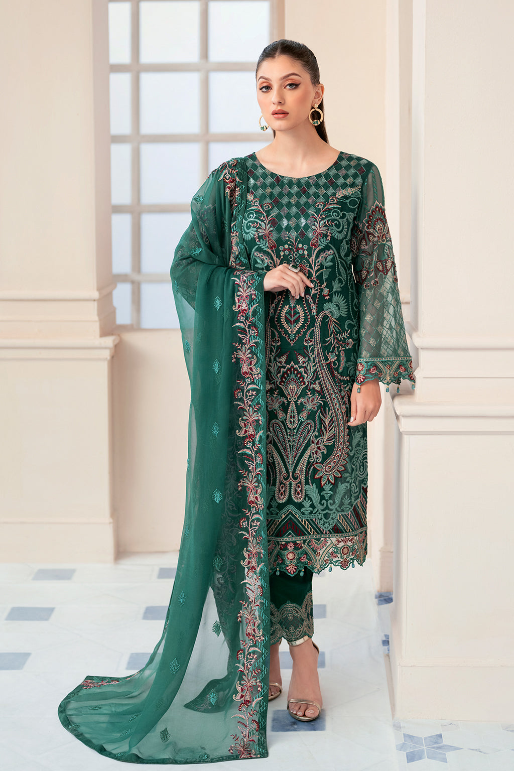Ramsha | Rangoon Chiffon Collection 24 | D-908 - Rang-e-Khaas