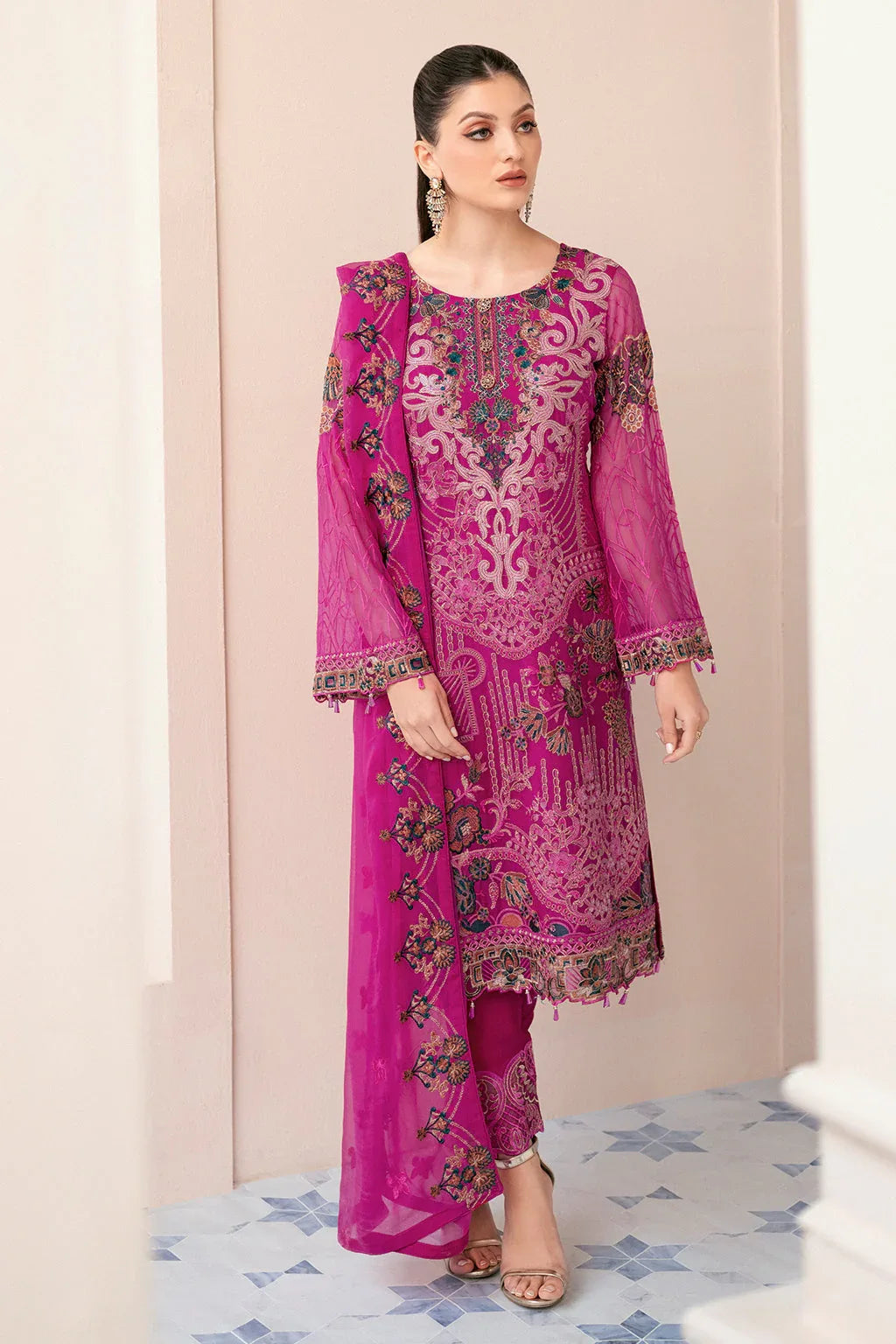Ramsha | Rangoon Chiffon Collection 24 | D-912 - Rang-e-Khaas