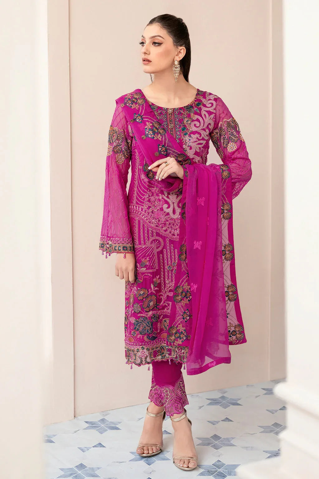 Ramsha | Rangoon Chiffon Collection 24 | D-912 - Rang-e-Khaas
