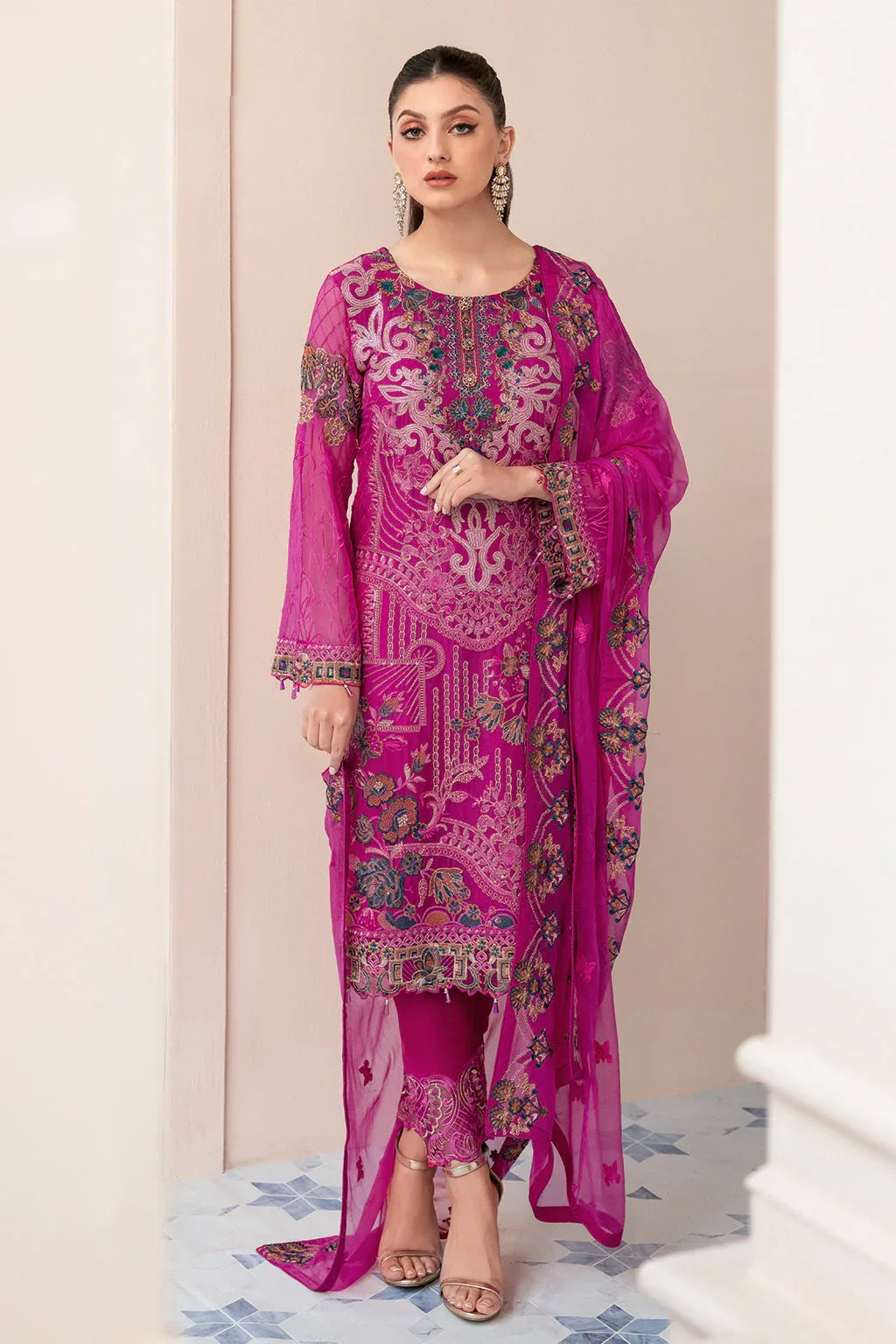 Ramsha | Rangoon Chiffon Collection 24 | D-912 - Rang-e-Khaas