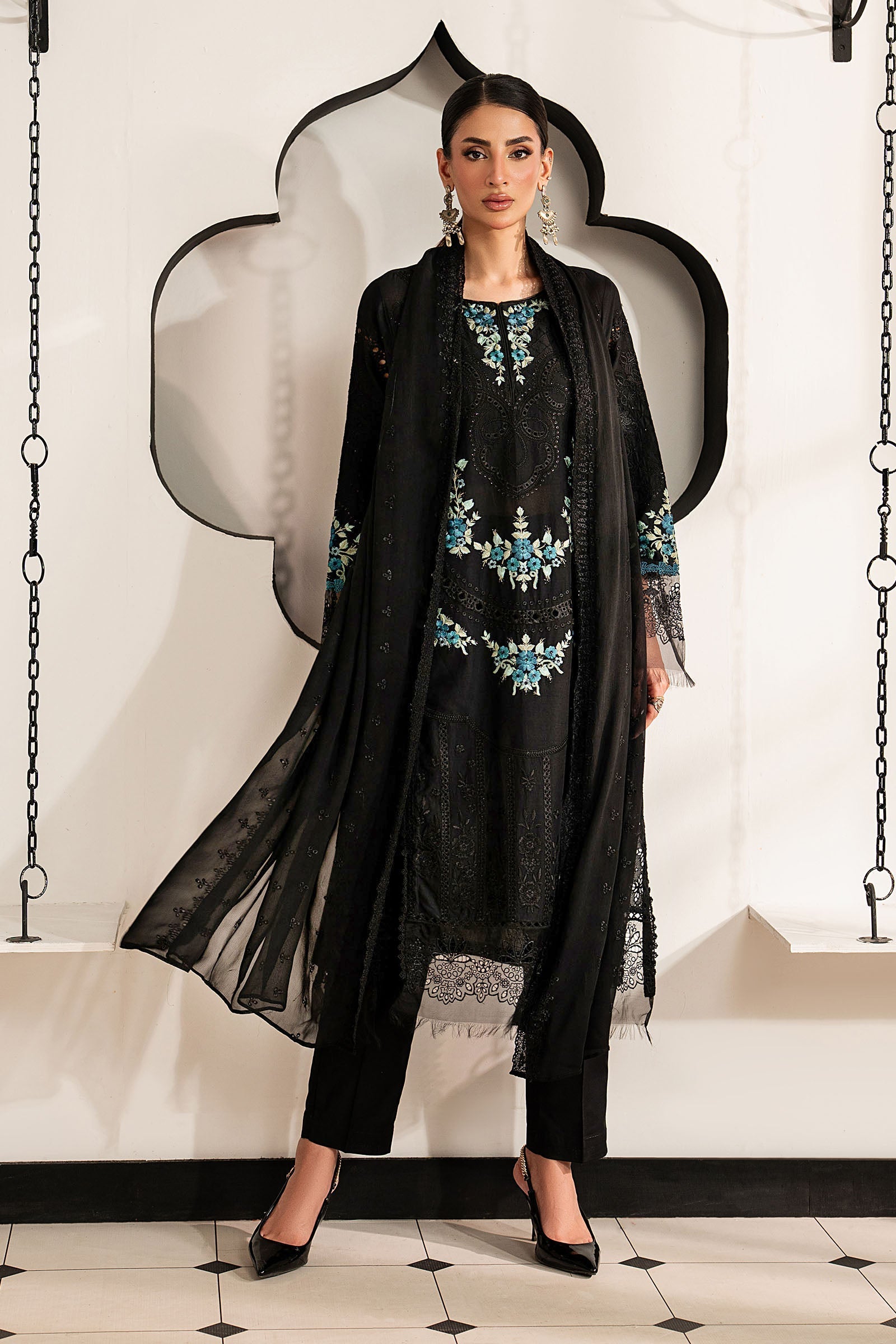 Maria B 3 Piece Embroidered Lawn Suit