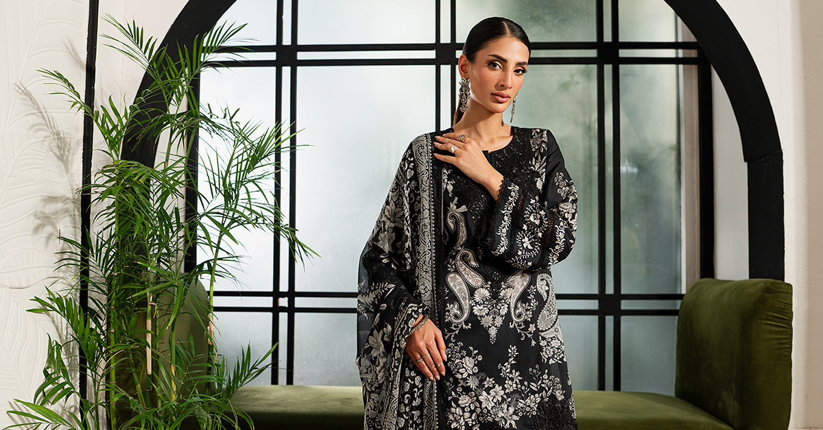 Maria B 3 Piece Embroidered Lawn Suit