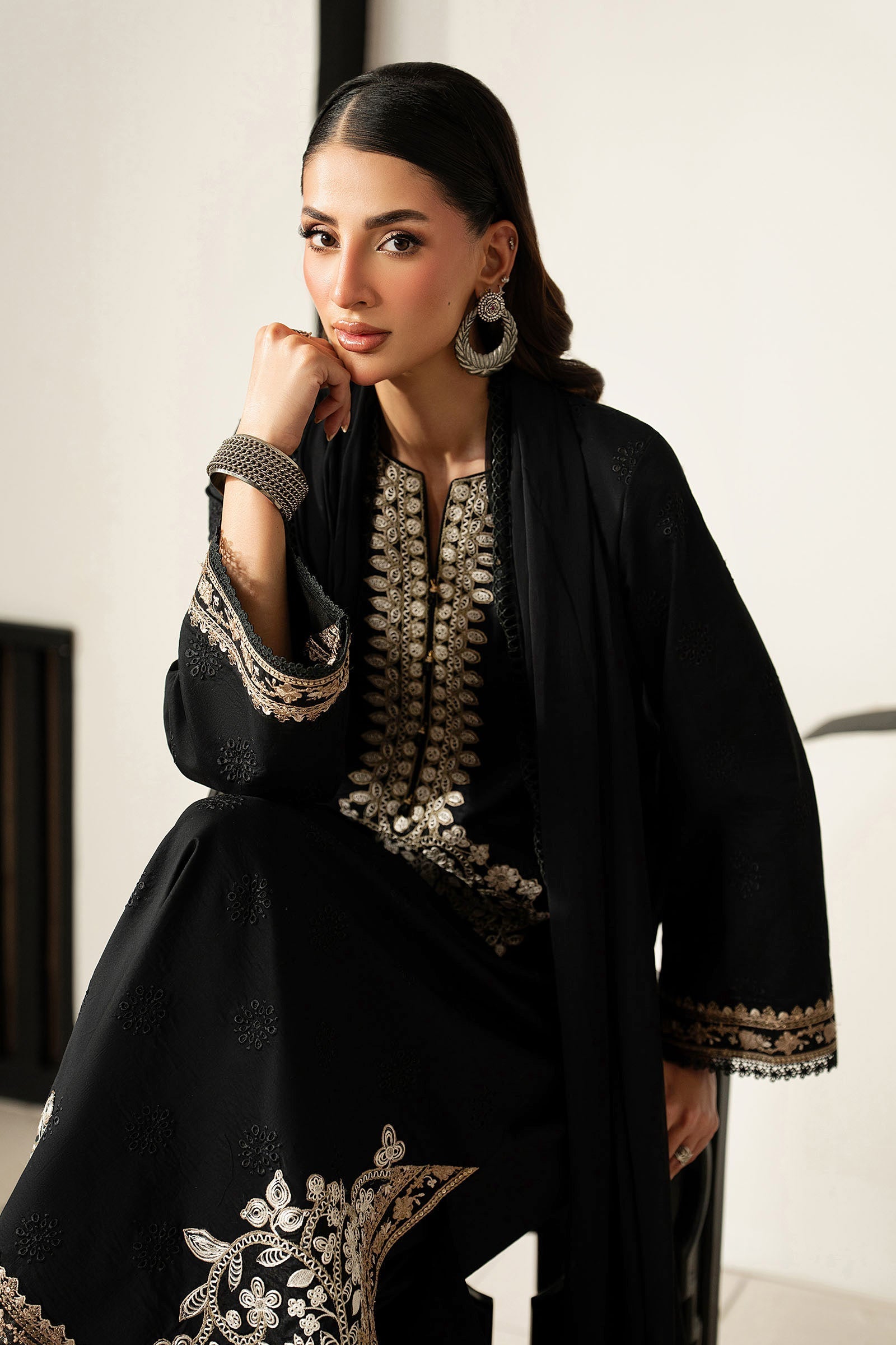 Maria B 3 Piece Embroidered Lawn Suit