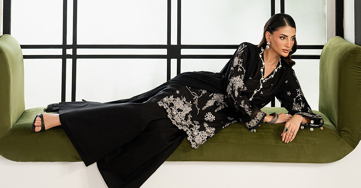 Maria B 3 Piece Embroidered Dobby Lawn Suit