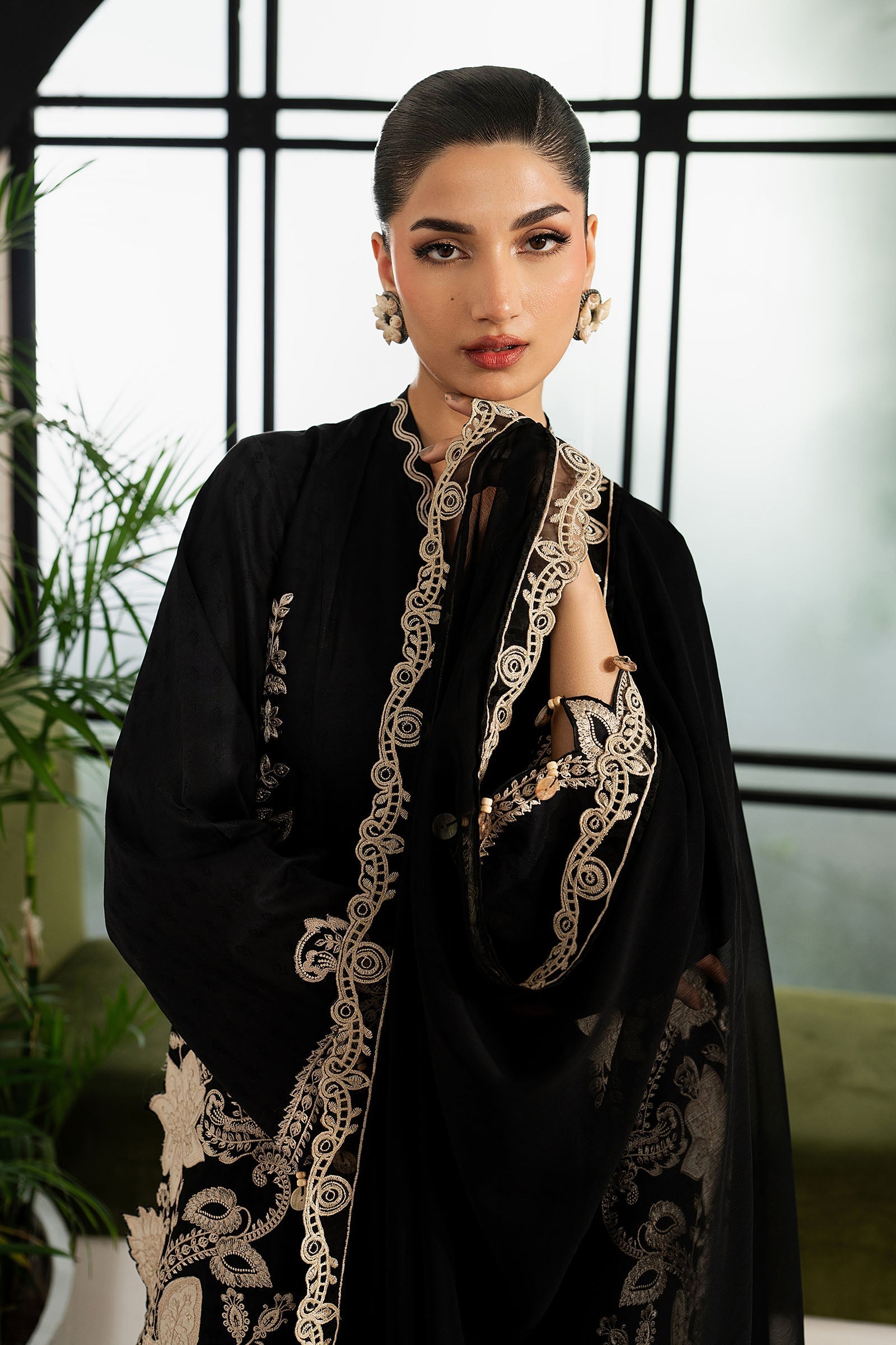 Maria B 3 Piece Embroidered Dobby Lawn Suit