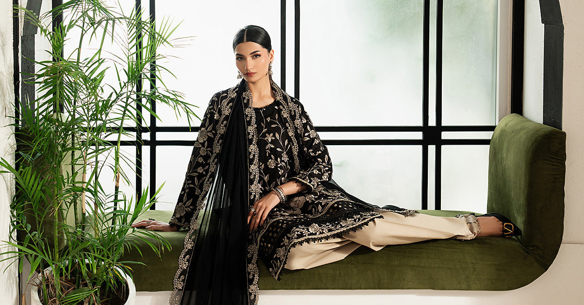 Maria B 3 Piece Embroidered Lawn Suit