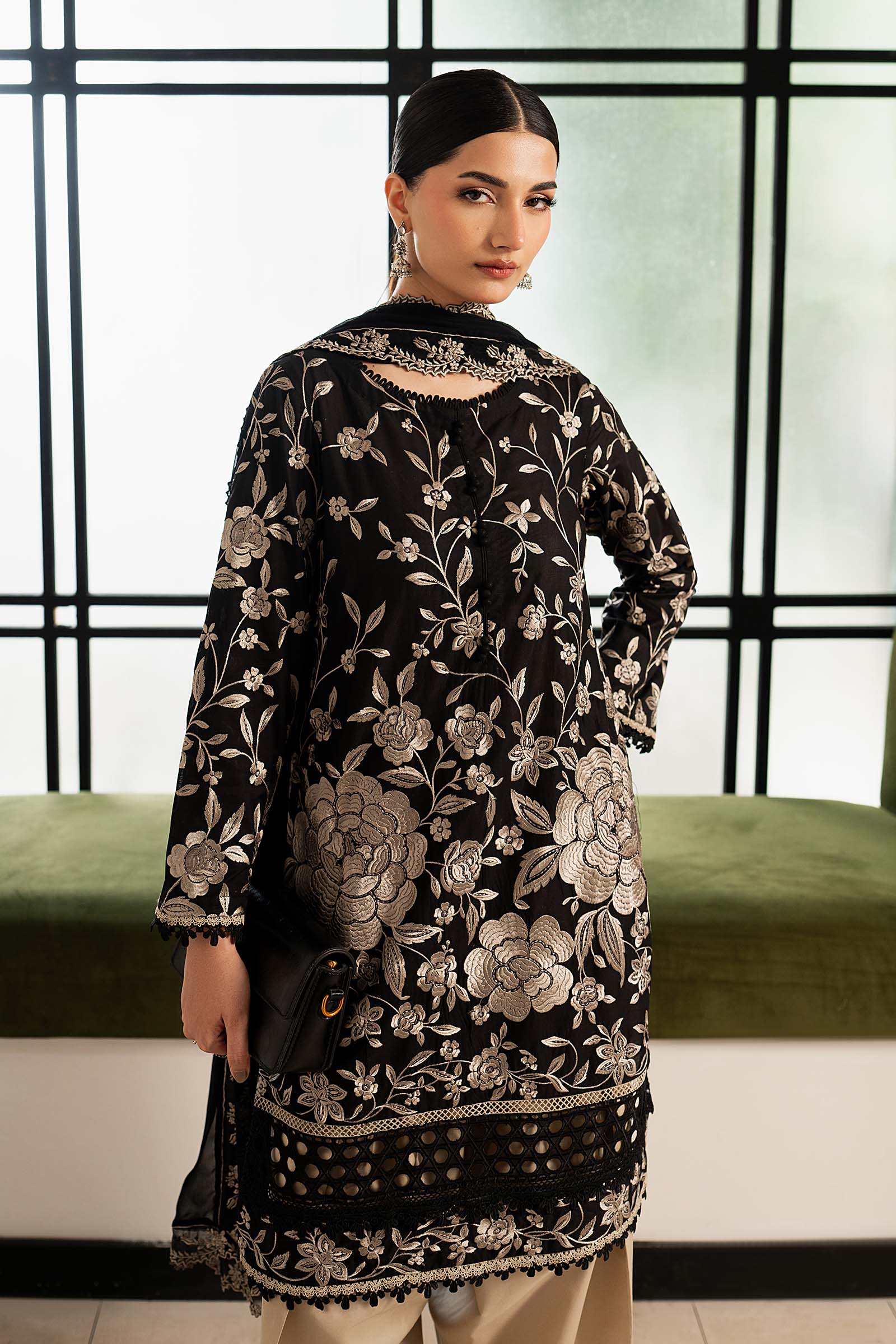 Maria B 3 Piece Embroidered Lawn Suit