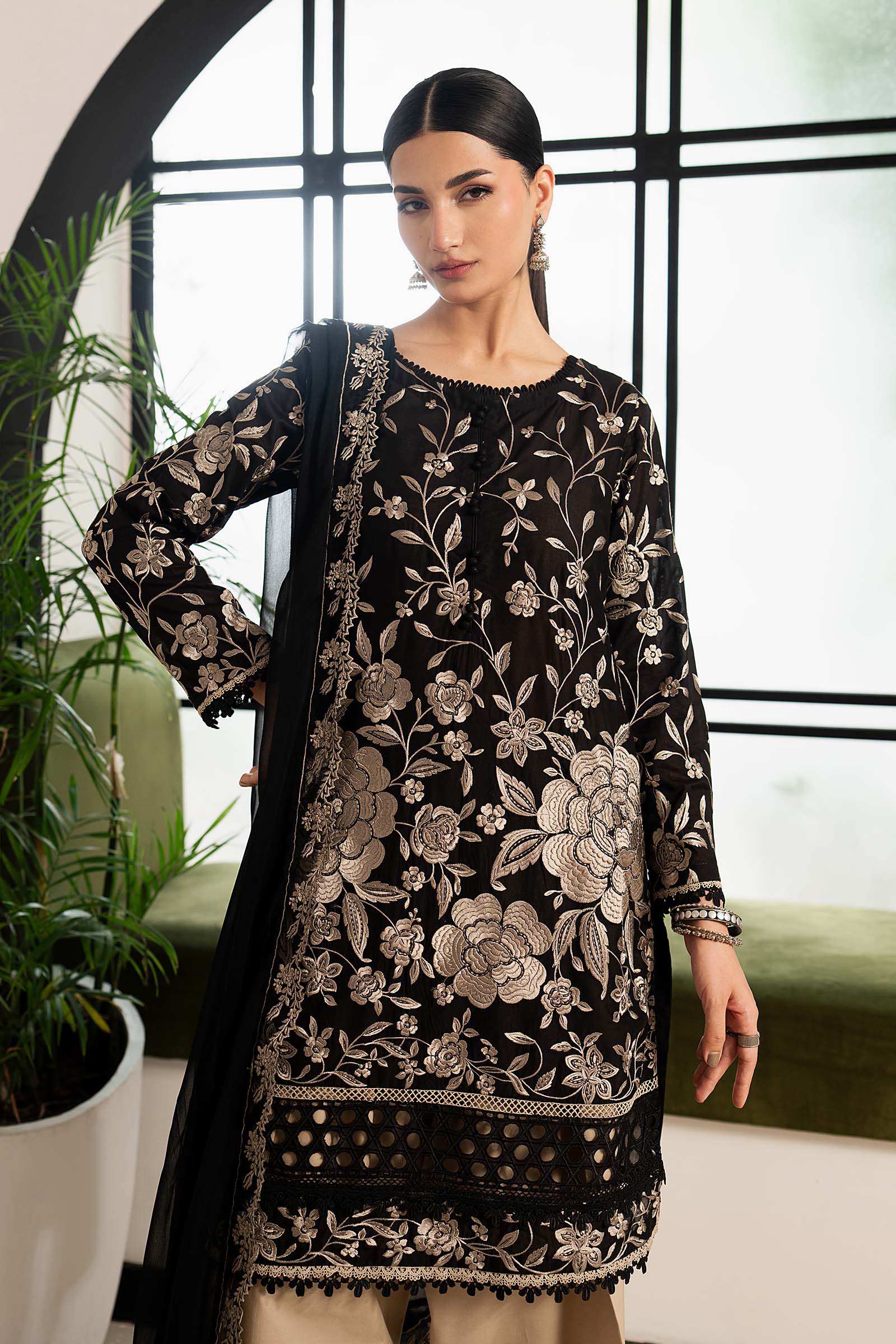 Maria B 3 Piece Embroidered Lawn Suit