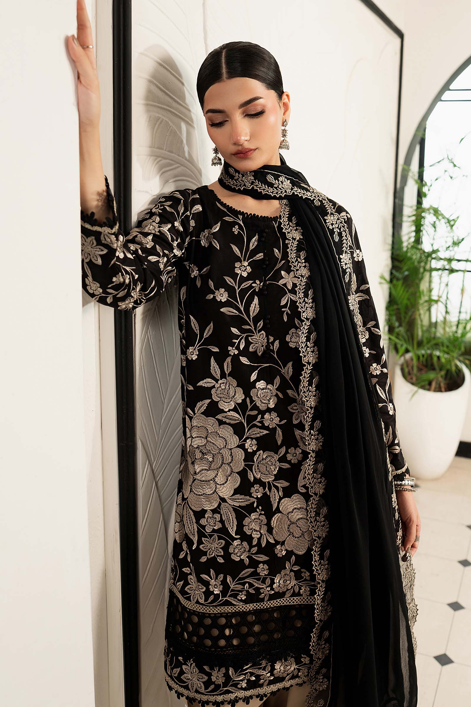 Maria B 3 Piece Embroidered Lawn Suit