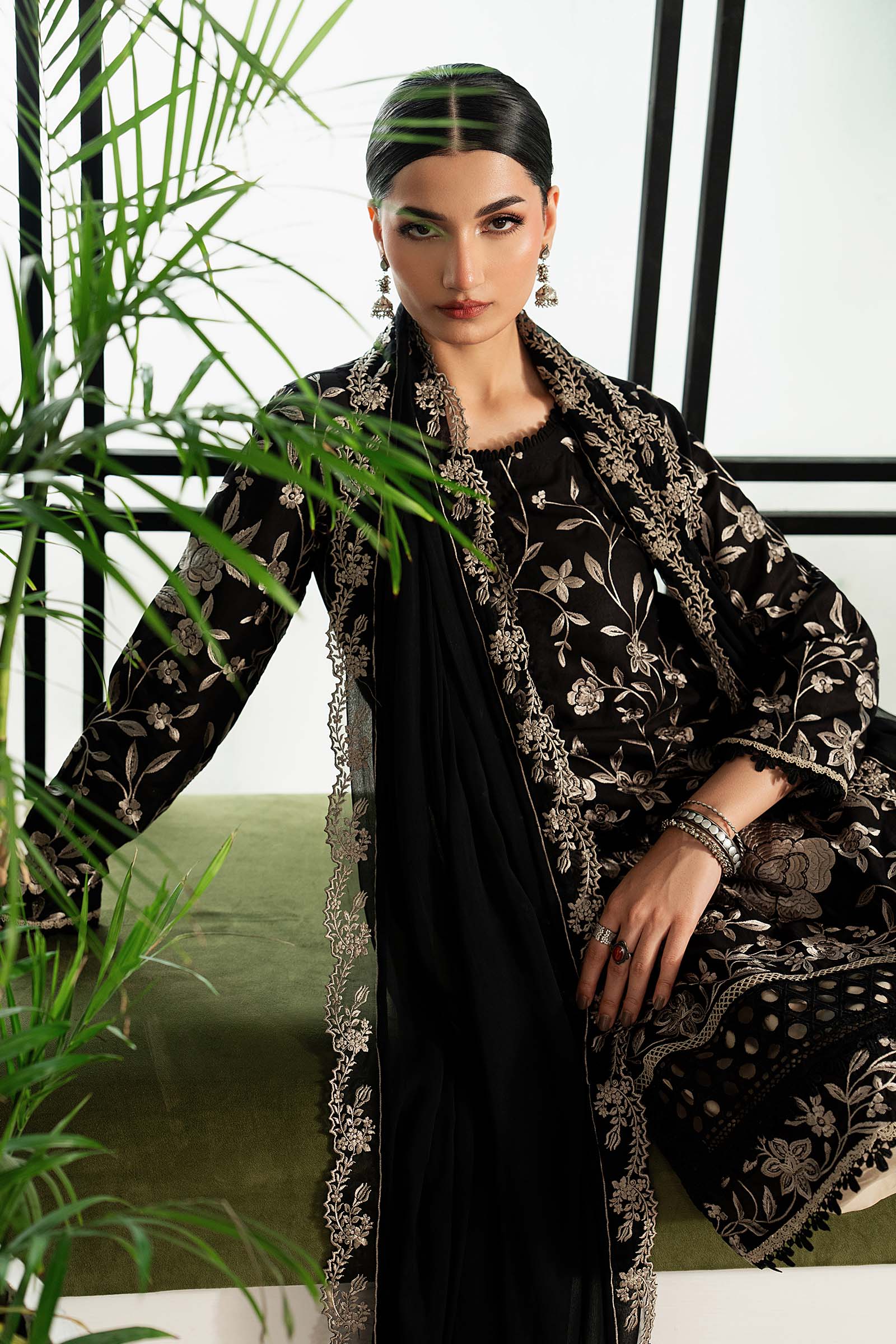 Maria B 3 Piece Embroidered Lawn Suit