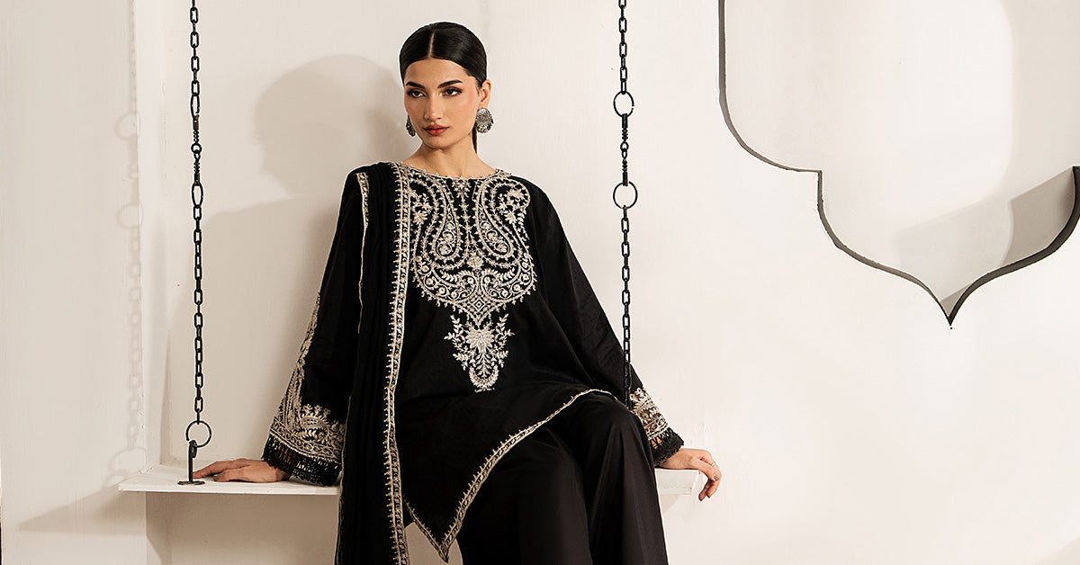 Maria B 3 Piece Embroidered Dobby Lawn Suit