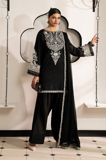 Maria B 3 Piece Embroidered Dobby Lawn Suit