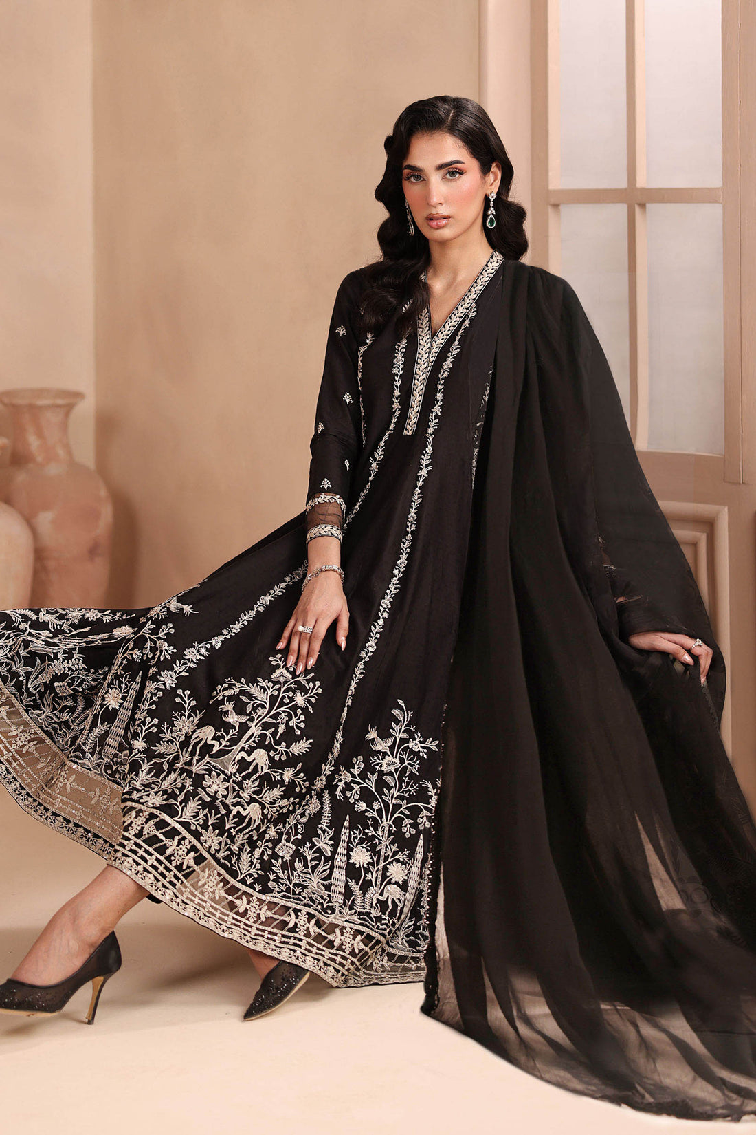 Maria B 3 Piece Embroidered Lawn Suit