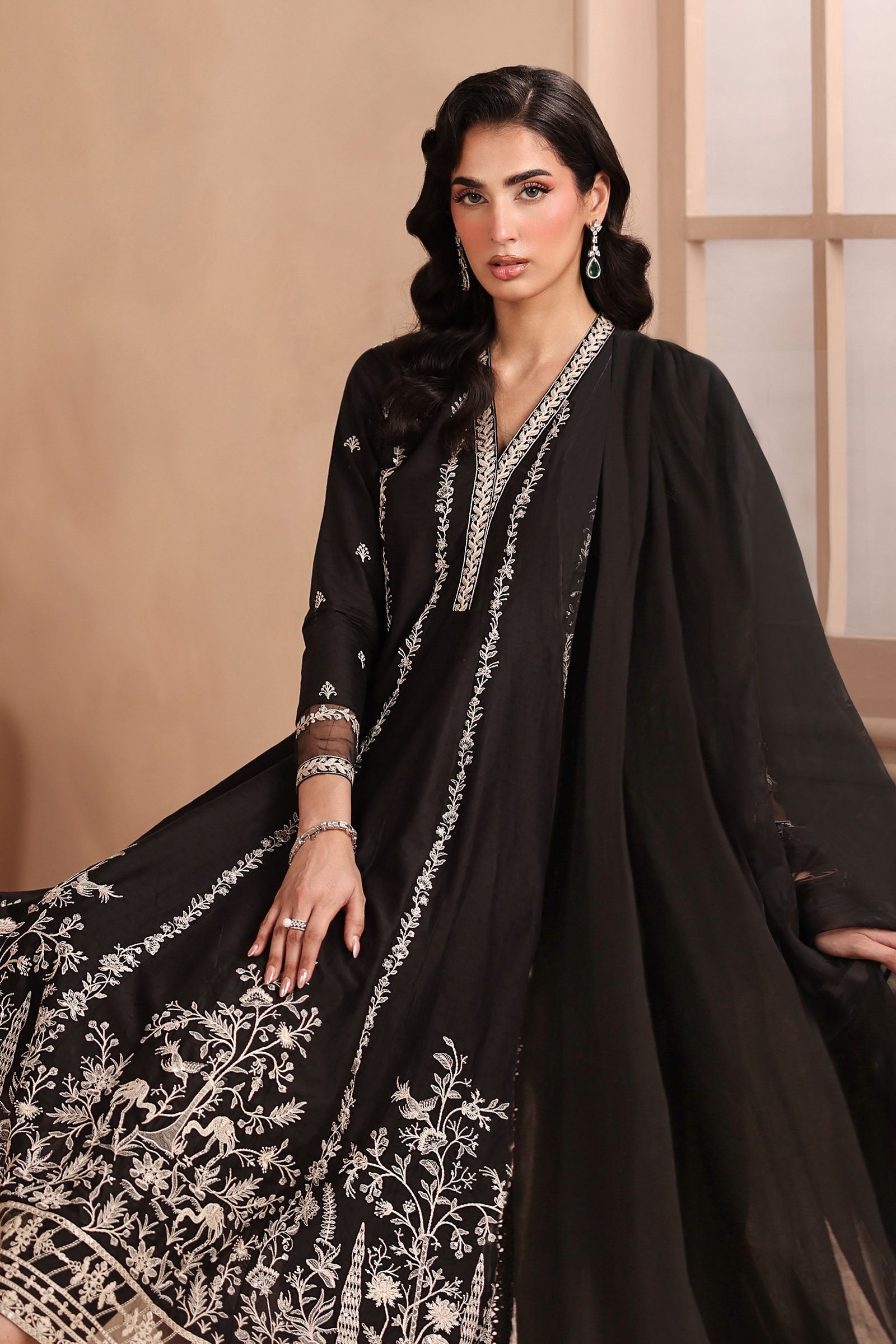 Maria B 3 Piece Embroidered Lawn Suit
