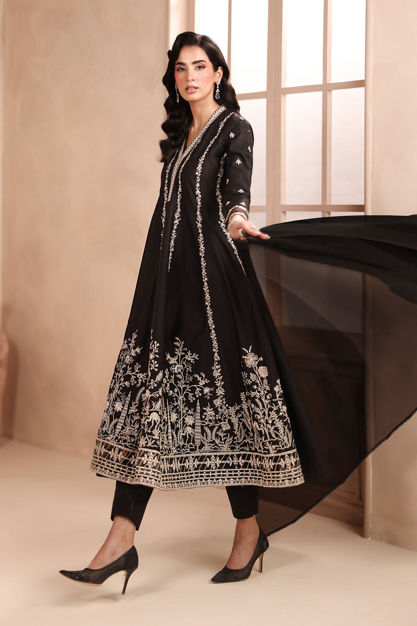 Maria B 3 Piece Embroidered Lawn Suit