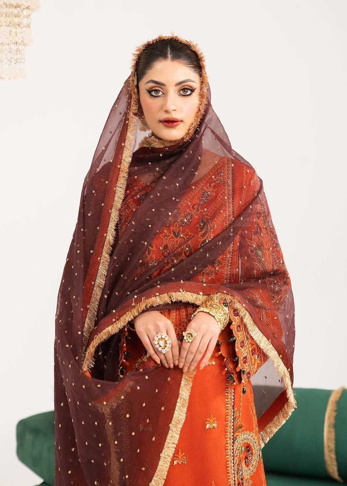 Dastoor | Sajni Luxury Eid Collection 24 | Ruby - Rang-e-Khaas