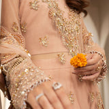 Zarin by Eleshia Embroidered Net 3Pc Suit D-02 Leena