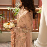 Zarin by Eleshia Embroidered Net 3Pc Suit D-02 Leena