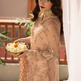 Zarin by Eleshia Embroidered Net 3Pc Suit D-02 Leena