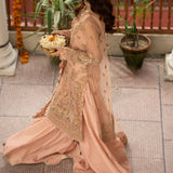Zarin by Eleshia Embroidered Net 3Pc Suit D-02 Leena