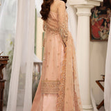 Zarin by Eleshia Embroidered Net 3Pc Suit D-02 Leena