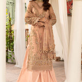 Zarin by Eleshia Embroidered Net 3Pc Suit D-02 Leena