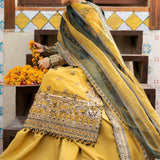 Zarin by Eleshia Embroidered Organza 3Pc Suit D-05 Oriana