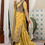 Zarin by Eleshia Embroidered Organza 3Pc Suit D-05 Oriana