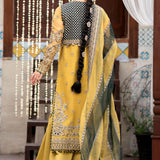 Zarin by Eleshia Embroidered Organza 3Pc Suit D-05 Oriana